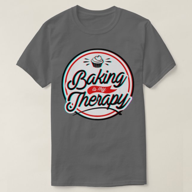 Camiseta Baking É Minha Terapia (Frente do Design)