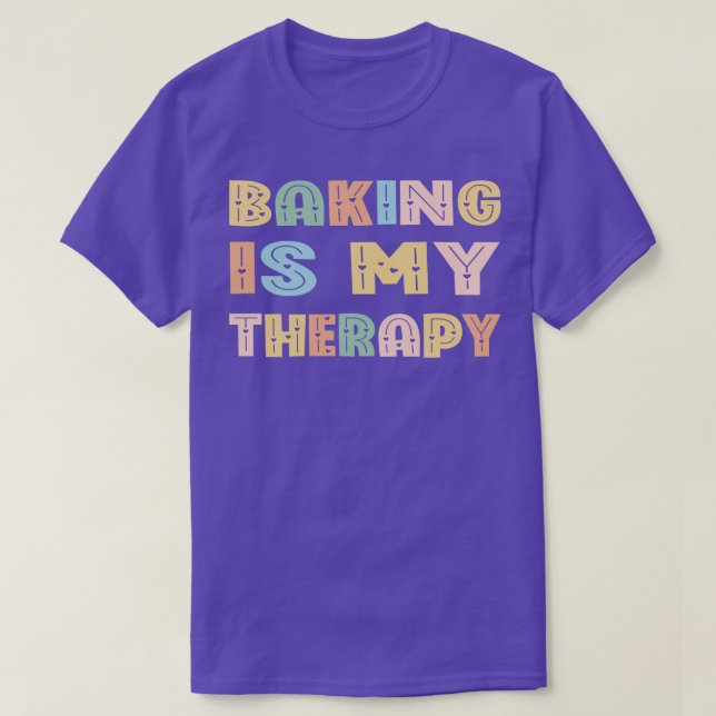 Camiseta Baking É Minha Terapia (Frente do Design)