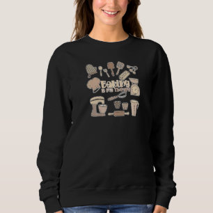 Camiseta Baking É Minha Terapia - Cozinheiro Engraçado, Coz