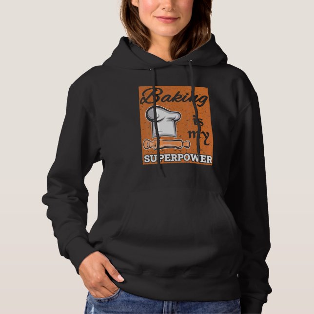 Camiseta Baking é o meu Assar de superpotência, padeiro, ch (Frente)