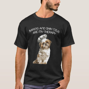 Camiseta Baking E Shih Tzu São O Meu Dia De Natal De Terapi