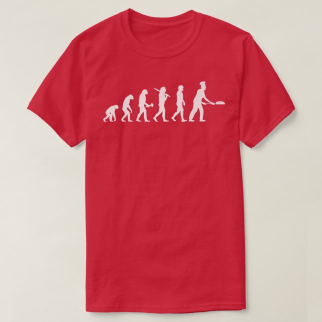 Camiseta Baking Evolution Bakery Baker (Frente do Design)