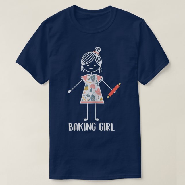 Camiseta Baking Girl - Bakery Baker  (Frente do Design)