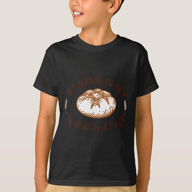 Camiseta Baking Is My Sritual Gift Funny Bake Lover Pastry  (Frente)