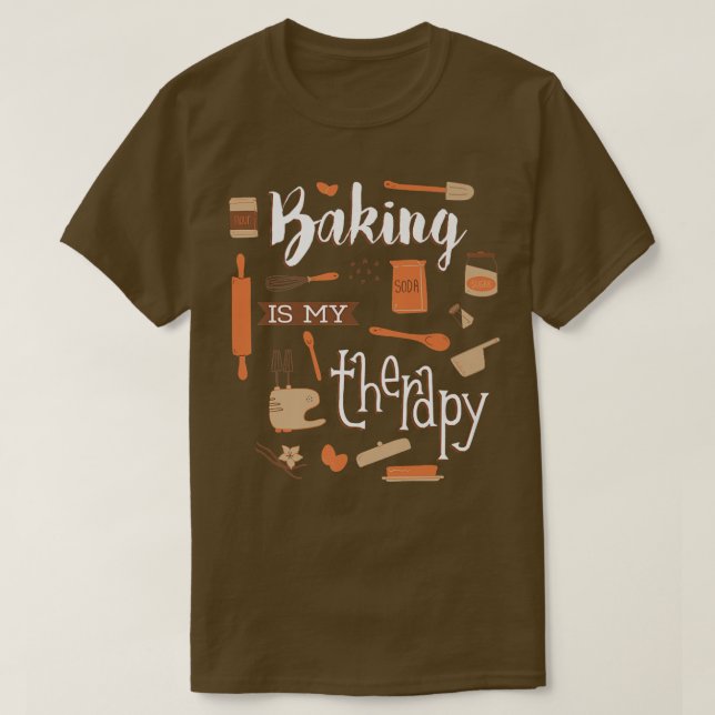 Camiseta Baking is my Therapy  (Frente do Design)