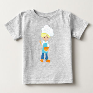 Camiseta Baking, padeiro, pastelaria, rapaz bonito, cabelo 