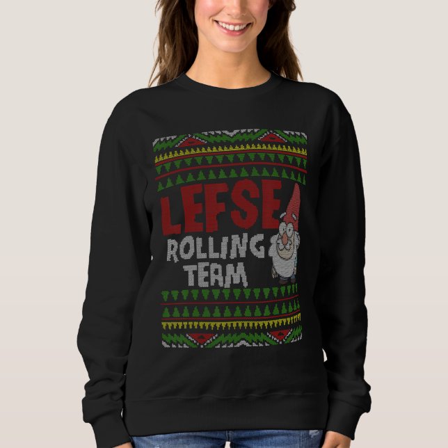 Camiseta Baking Tomte Gnomo Xmas Lefse Rolling Team Ugly Ch (Frente)