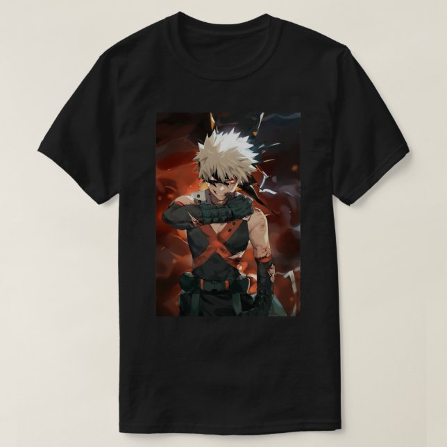 Camiseta Bakugo Clássico (Frente do Design)