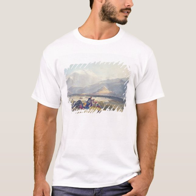 Camiseta Bala Hissar e cidade de Kabul com os Ingleses pode (Frente)