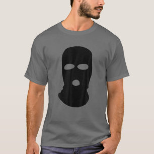 Camiseta Balaclava Motif, Face Máscara Hoodie, Máscaras Des