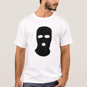 Camiseta Balaclava Motif, Face Máscara Hoodie, Máscaras Des