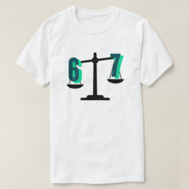 Camiseta Balança "6-7" Divertida e Atraente