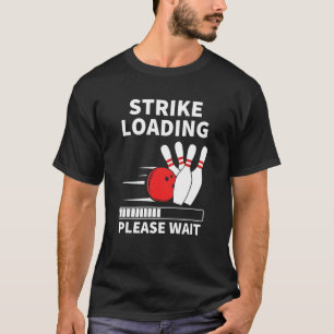 Camiseta Balança Carregando Boliches Engraçadas Jogador de