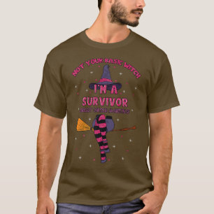 Camiseta Balança de Fita Rosa de Bruxa Rosa de Halloween