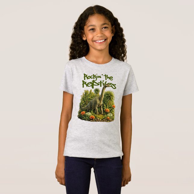Camiseta Balançando os Répteis Brachiosaurus (Criador carregado)