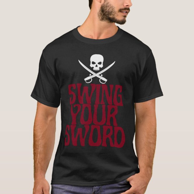 Camiseta Balançar o Retro da Espada (Frente)