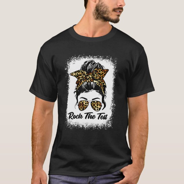 Camiseta Balançar O Teste Mensageiro De Ensaio De Leopard N (Frente)