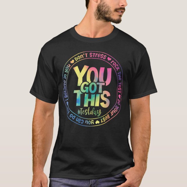 Camiseta Balance a Prova Dia de Teste dos Professores Você  (Frente)