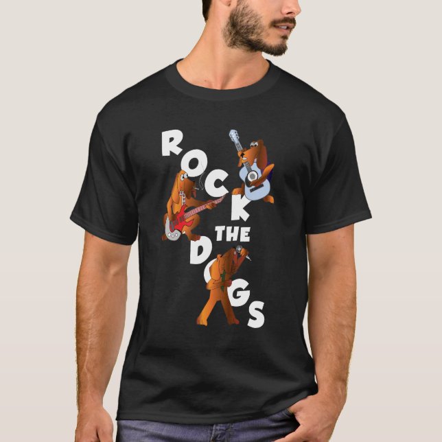 Camiseta Balance o T dos homens dos cães (Frente)