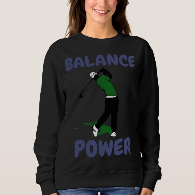 Camiseta Balance over Power Fun Golf (Frente)