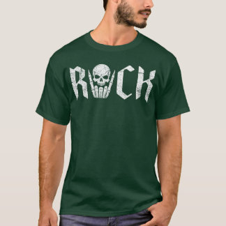 Camiseta Balance-se Esqueleto Mão Rock and Roll Punk Rock M