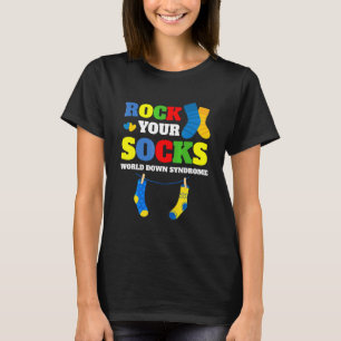Camiseta Balance suas meias Síndrome de Down Conscientizaçã