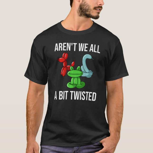 Camiseta Balão Animal Artista Twister Twisting (Frente)