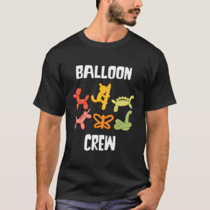 Camiseta Balão Artista Balão Tripulação Balão Animal Balão