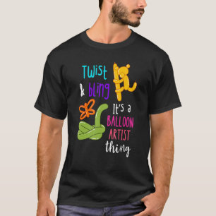 Camiseta Balão Artista Giro E Bling Balão Ball Animal Ball