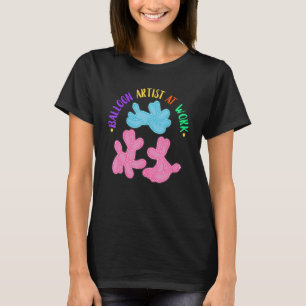 Camiseta Balão Artista No Trabalho Balão De Torção Balão Um