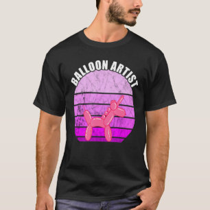 Camiseta Balão Artista Vintage Sunset Balloon Animal Ballo