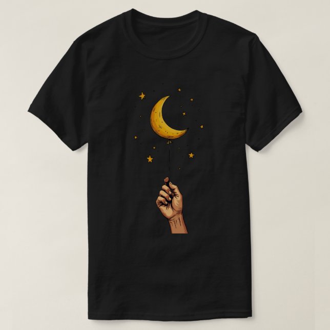 Camiseta Balão da Lua (Frente do Design)