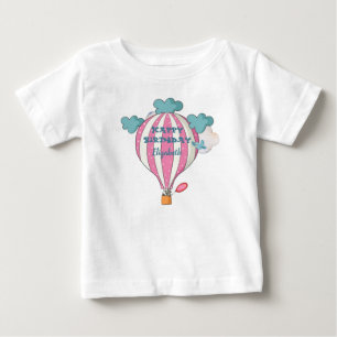 Camiseta Balão de Ar Quente, Cor-de-Rosa, Cujo Cachorro