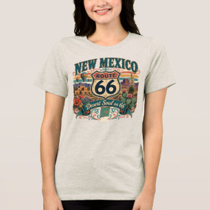 Camiseta Balão de Ar Quente da Rota 66 no Deserto do Novo M