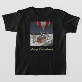 Camiseta Balão de Ar Quente do Papai Noel