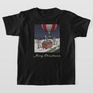 Camiseta Balão de Ar Quente do Papai Noel