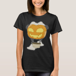 Camiseta Balão de ar quente Pumpkin Halloween