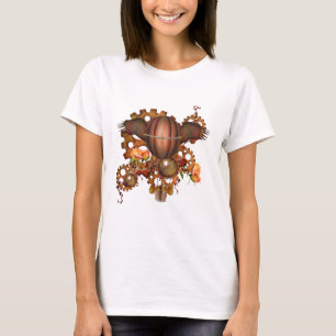Camiseta Balão de Ar Quente Steampunk