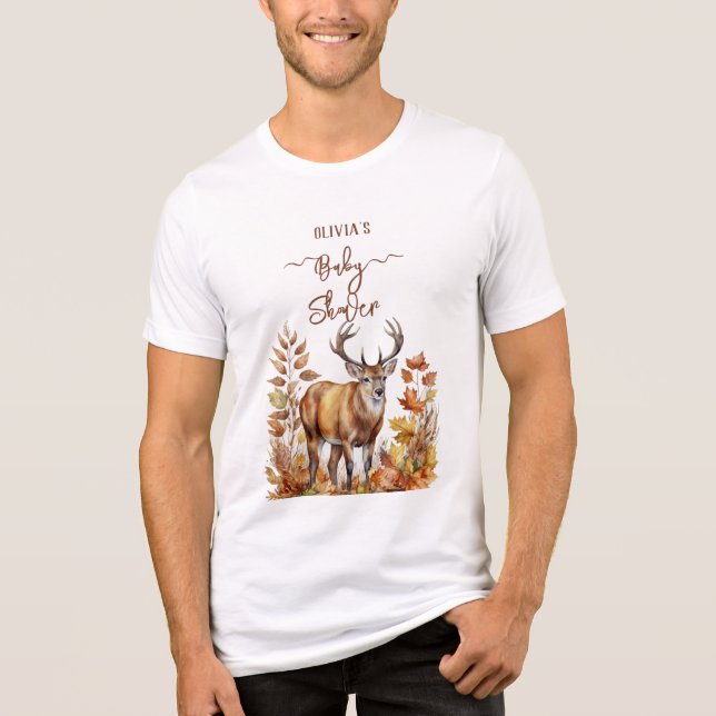 Camiseta Balão de Chá de fraldas de Caimento de Woodland (Frente)
