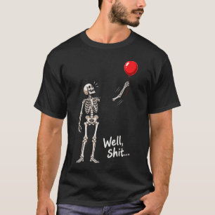 Camiseta Balão de Esqueleto Humor de Halloween