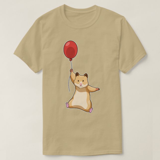 Camiseta Balão de Hamster (Frente do Design)