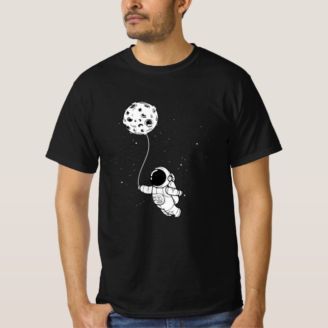 Camiseta Balão de Lua Astronauta (Frente)