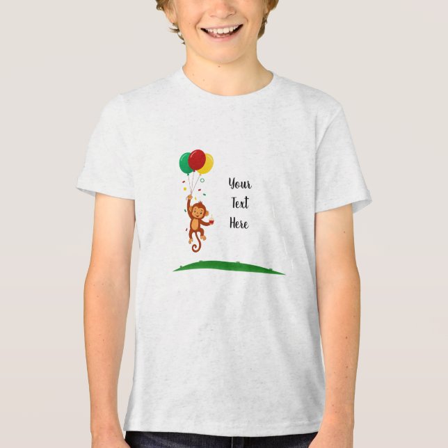Camiseta Balão de Macaco Voador (Frente)