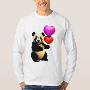 Camiseta Balão de namorados e coração, Dia de os namorados