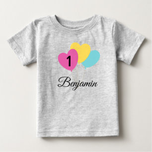 Camiseta Balão de primeiro aniversário DEIN DESIGN/TEXT/P