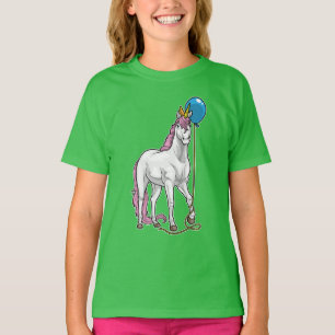 Camiseta Balão de Unicórnio Birthday