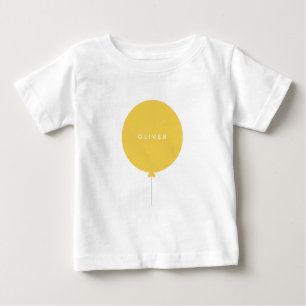 Camiseta Balão Moderno Sunshine Yellow Happy Cuide Name