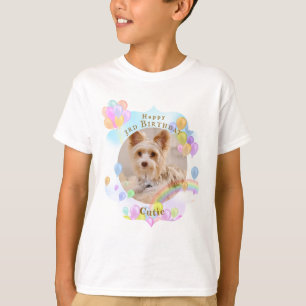 Camiseta Balão Pet Dog Azul