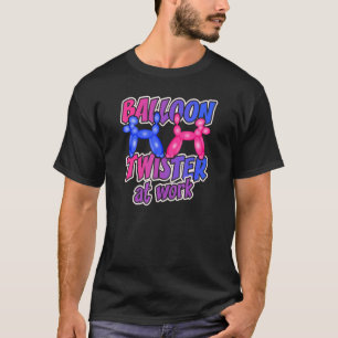 Camiseta Balão Twister No Partido Do Trabalho Torção Animal