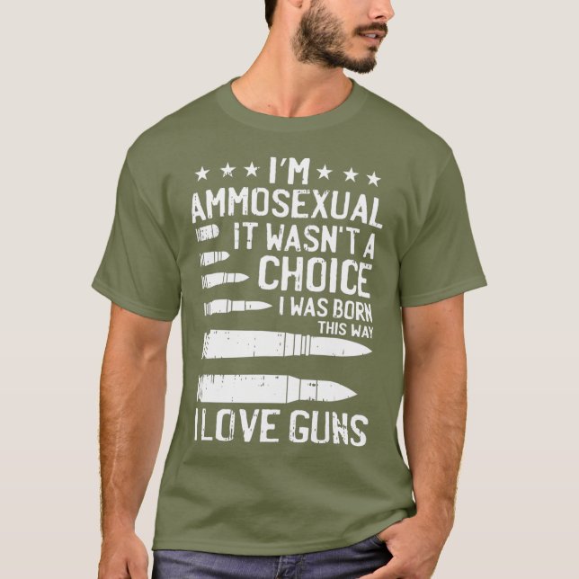 Camiseta Balas Ammosexuais Amam Presentes Legal De Lover Pr (Frente)